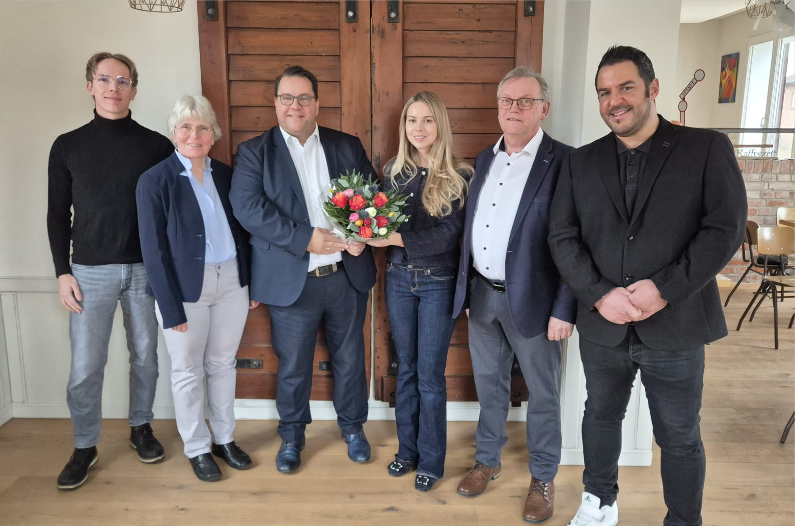 Von links: Lucas Nothnagel, Helgard Struckmeier, Frank Seidel, Yasmine Goldschmidt, Heino Hildebrand, Volkan Gizli