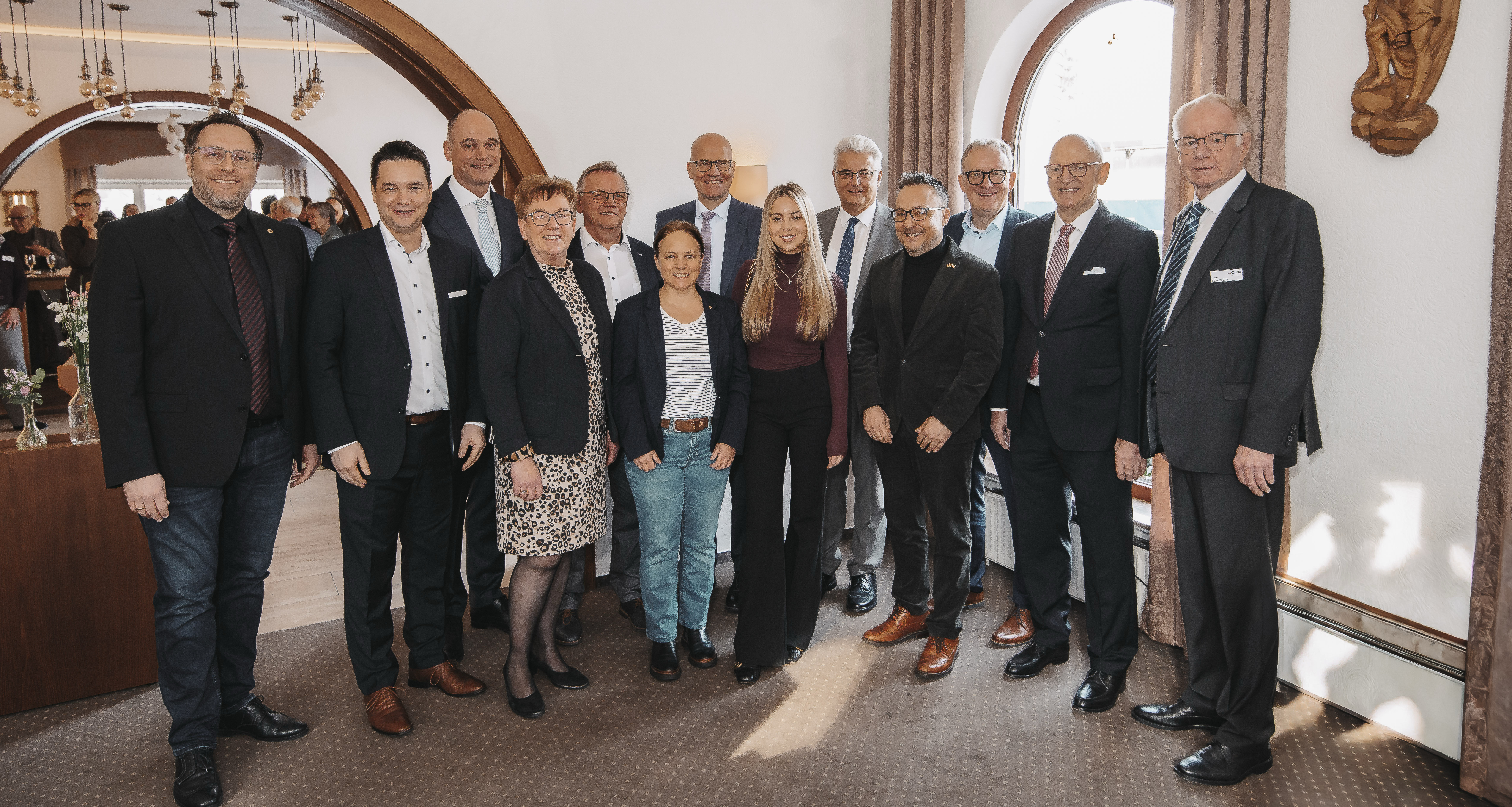 Ralph Brinkhaus und Vertreter der Verb�nde Stuhr, Weyhe und Syke. Der CDU Bremen, der CDU Diepholz, der Jungen Union, der Frauen Union und der CDA.
