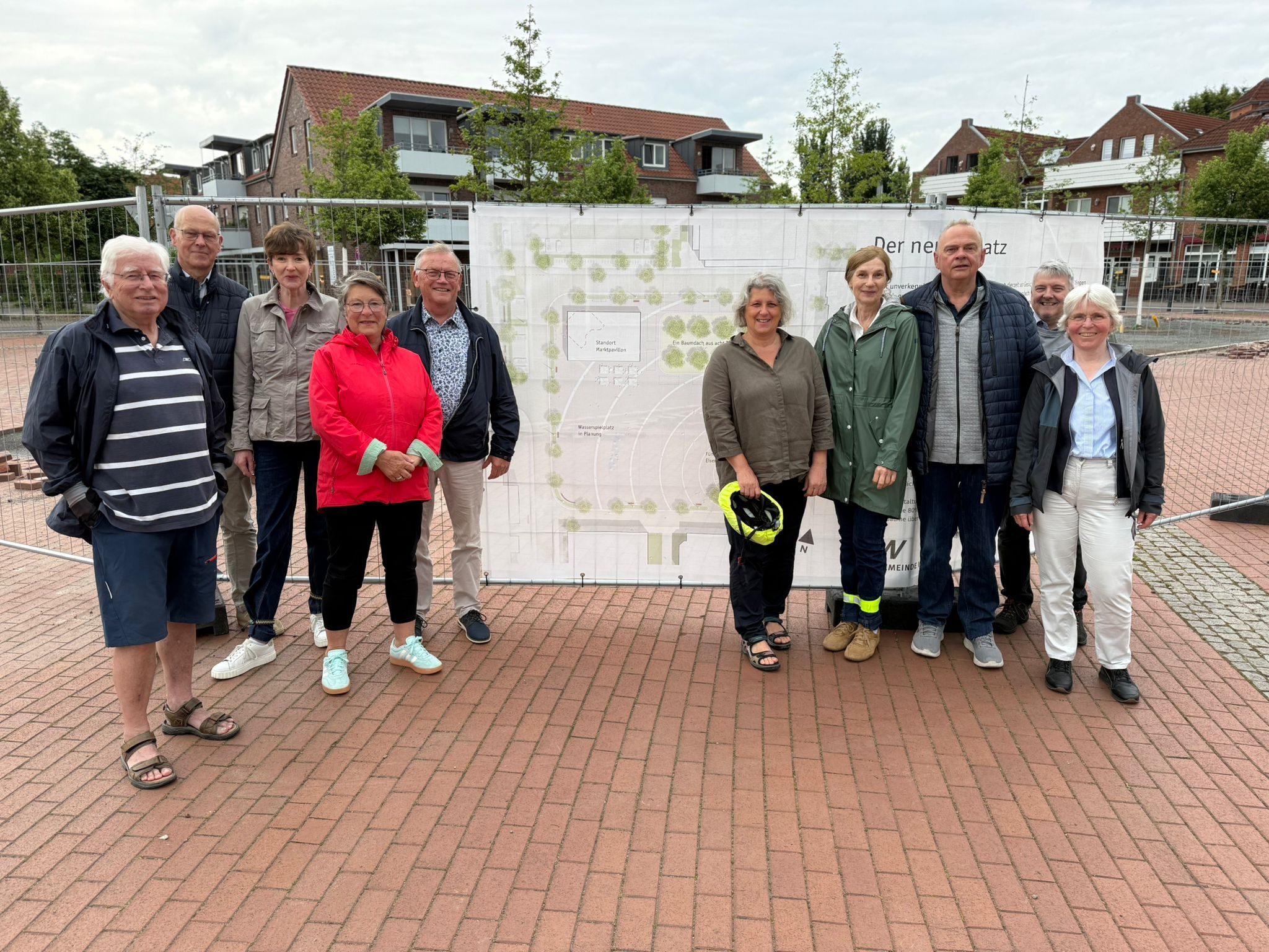 Besuch der Baustelle am Marktplatz in Kirchweyhe